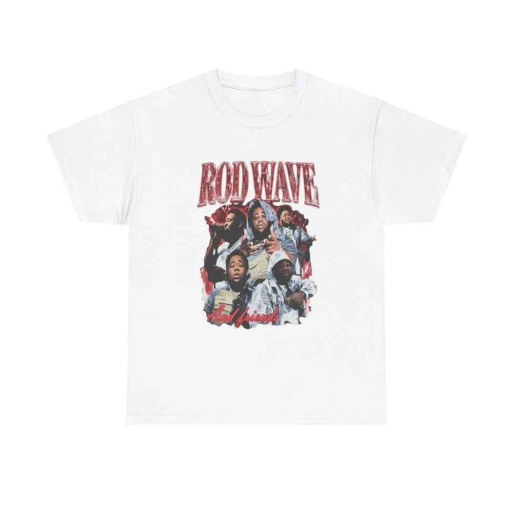Rod Wave Graphic T-shirt, 90s Vintage Bootleg Unisex Rap T-Shirt